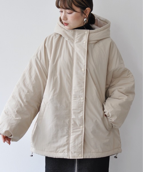 【セール】オーバーサイズ中綿ナイロンモンスターパーカー（ダウンジャケット/コート）｜Meli rich（メリーリッチ）