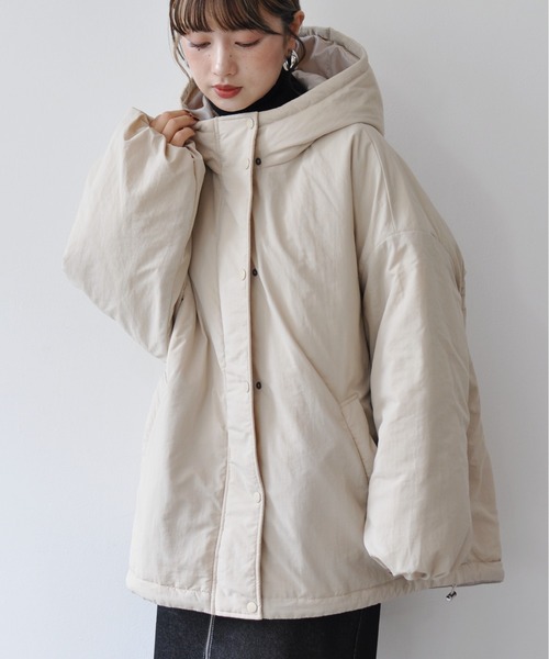 【セール】オーバーサイズ中綿ナイロンモンスターパーカー（ダウンジャケット/コート）｜Meli rich（メリーリッチ）