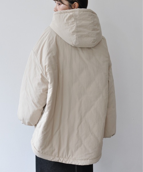 【セール】オーバーサイズ中綿ナイロンモンスターパーカー（ダウンジャケット/コート）｜Meli rich（メリーリッチ）