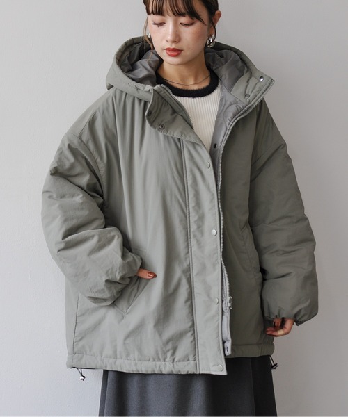 【セール】オーバーサイズ中綿ナイロンモンスターパーカー（ダウンジャケット/コート）｜Meli rich（メリーリッチ）