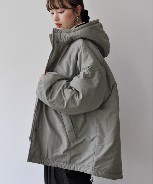 【セール】オーバーサイズ中綿ナイロンモンスターパーカー（ダウンジャケット/コート）｜Meli rich（メリーリッチ）