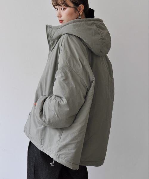 【セール】オーバーサイズ中綿ナイロンモンスターパーカー（ダウンジャケット/コート）｜Meli rich（メリーリッチ）