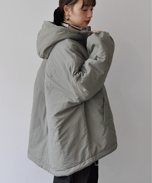 【セール】オーバーサイズ中綿ナイロンモンスターパーカー（ダウンジャケット/コート）｜Meli rich（メリーリッチ）