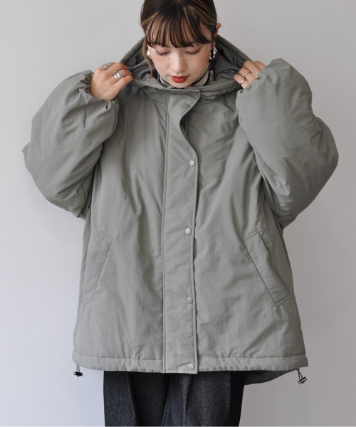 【セール】オーバーサイズ中綿ナイロンモンスターパーカー（ダウンジャケット/コート）｜Meli rich（メリーリッチ）