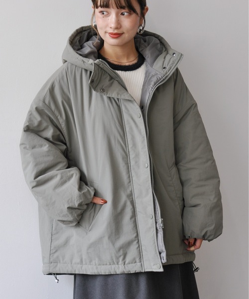 【セール】オーバーサイズ中綿ナイロンモンスターパーカー（ダウンジャケット/コート）｜Meli rich（メリーリッチ）