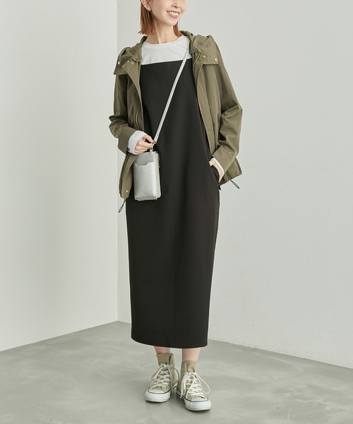 ROPE' PICNIC（ロペピクニック）の「バッククロスキャミワンピース（ワンピース・レディース・ブラック/ベージュ/キナリ・38/36）」の20枚目の写真