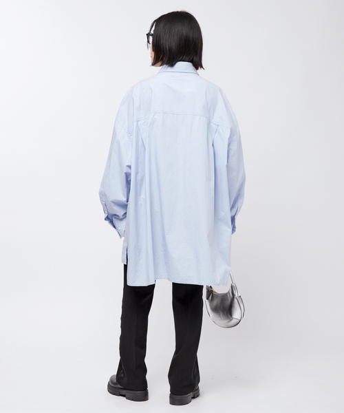 PROVOKE （プロヴォーク）の「【PROVOKE/プロヴォーク】Over size Shirt（シャツ/ブラウス・レディース・サックスブルー・FREE）」の6枚目の写真