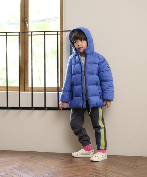 BIG FIELD（ビッグフィールド）の「カラーテープスウェットロングパンツ（80～150cm）（スウェットパンツ・キッズ・ブルー/オフホワイト/チャコール/ブラウン・120/130/150/80/90/110/95/100/140）」の18枚目の写真