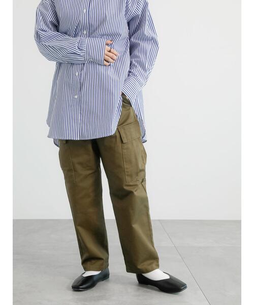 Lugnoncure（ルノンキュール）の「ツイルカーゴパンツ（カーゴパンツ・レディース・オフホワイト/ベージュ/カーキ・F）」の4枚目の写真