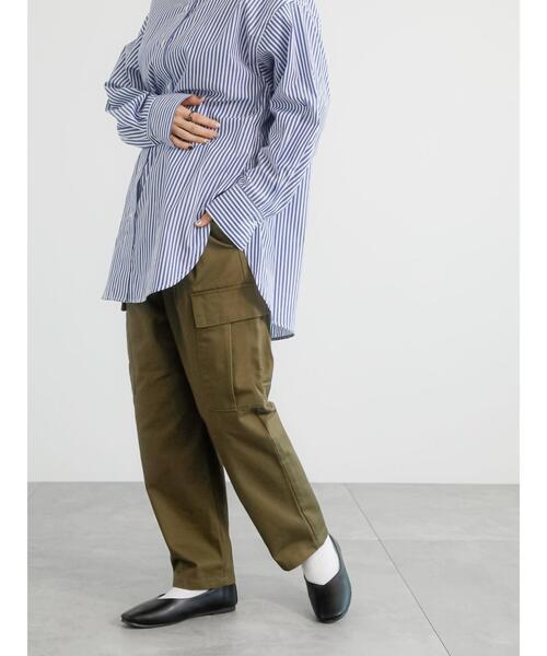 Lugnoncure（ルノンキュール）の「ツイルカーゴパンツ（カーゴパンツ・レディース・オフホワイト/ベージュ/カーキ・F）」の6枚目の写真