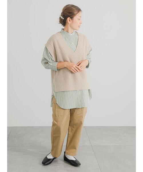 Lugnoncure（ルノンキュール）の「ツイルカーゴパンツ（カーゴパンツ・レディース・オフホワイト/ベージュ/カーキ・F）」の8枚目の写真