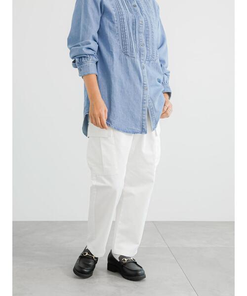 Lugnoncure（ルノンキュール）の「ツイルカーゴパンツ（カーゴパンツ・レディース・オフホワイト/ベージュ/カーキ・F）」の11枚目の写真