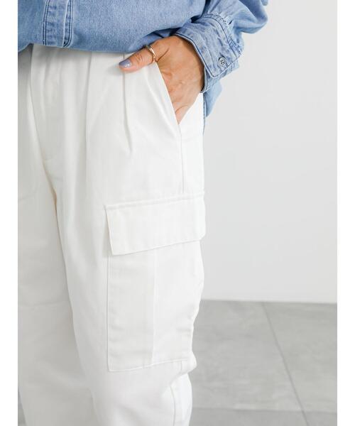 Lugnoncure（ルノンキュール）の「ツイルカーゴパンツ（カーゴパンツ・レディース・オフホワイト/ベージュ/カーキ・F）」の16枚目の写真