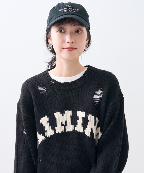 FREAK'S STORE(フリークスストア)の「ダメージ ロゴニット/プルオーバーニット(ニット/セーター・レディース・ブラック/オフホワイト/ベージュ・フリ-)」の20枚目の写真
