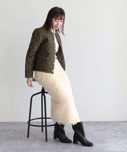 Traditional Weatherwear(トラディショナルウェザーウェア)の「【WEB限定】【Traditional Weatherwear/トラディショナルウェザーウエア】ARKLEY 裏レオパード(その他アウター・レディース・ブラック/カーキ・34/36)」の6枚目の写真