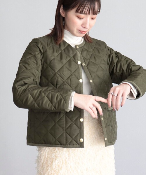 Traditional Weatherwear(トラディショナルウェザーウェア)の「【WEB限定】【Traditional Weatherwear/トラディショナルウェザーウエア】ARKLEY 裏レオパード(その他アウター・レディース・ブラック/カーキ・34/36)」の11枚目の写真