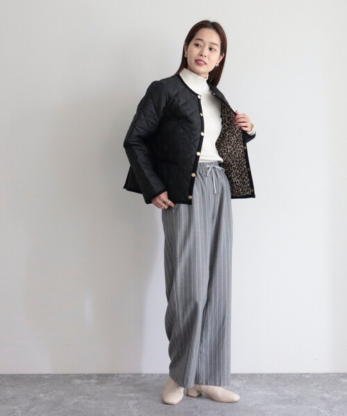 Traditional Weatherwear(トラディショナルウェザーウェア)の「【WEB限定】【Traditional Weatherwear/トラディショナルウェザーウエア】ARKLEY 裏レオパード(その他アウター・レディース・ブラック/カーキ・34/36)」の18枚目の写真