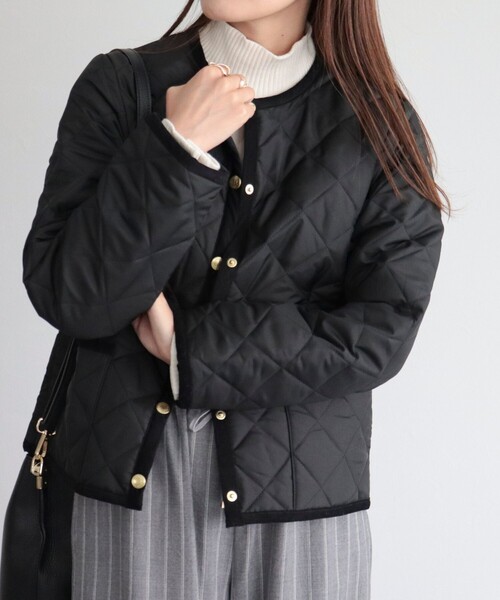 トラディショナルウェザーウェア　ネイビー　 コート レオパード柄ライナー金ボタン トラディショナルウェザーウェア ネイビー コート レオパード柄