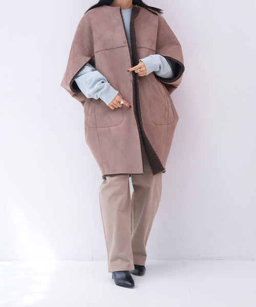 AKTE（アクテ）の「リバーシブルボアケープ（その他アウター）」 - WEAR