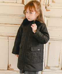 BeBe | 【撥水加工】キルティングタフタロングコート(100~150cm)(その他アウター)