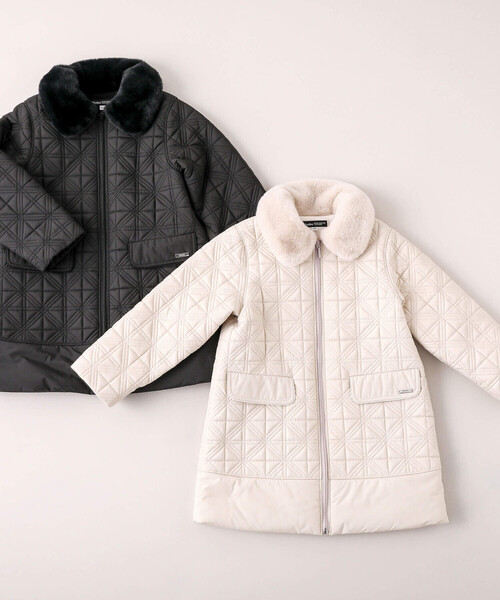 BeBe(ベベ)の「【撥水加工】キルティングタフタロングコート(100~150cm)(その他アウター・キッズ・ブラック/ベージュ・100cm/140cm/130cm/120cm/150cm/110cm)」の11枚目の写真