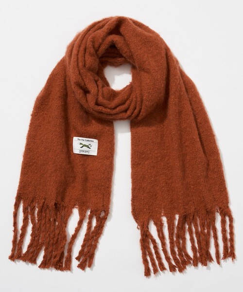 TOWNCRAFT（タウンクラフト）の「TOWN CRAFT/タウンクラフト 別注 ソリッド ボリュームマフラー（マフラー・メンズ・ブラック/ベージュ/グリーン/オレンジ/ブルー/ブラウン・ﾌﾘ-）」の6枚目の写真