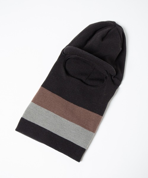 RACAL（ラカル）の「Soft Knit Balaclava Cap / ソフトニット 2way バラクラバ キャップ（ニットキャップ/ビーニー・メンズ・オリーブ/ブラック/カーキ・FREE）」の8枚目の写真