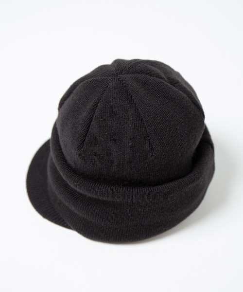RACAL（ラカル）の「Soft Knit Balaclava Cap / ソフトニット 2way バラクラバ キャップ（ニットキャップ/ビーニー・メンズ・オリーブ/ブラック/カーキ・FREE）」の13枚目の写真