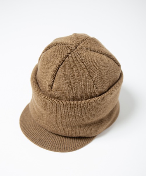 RACAL（ラカル）の「Soft Knit Balaclava Cap / ソフトニット 2way バラクラバ キャップ（ニットキャップ/ビーニー・メンズ・オリーブ/ブラック/カーキ・FREE）」の16枚目の写真