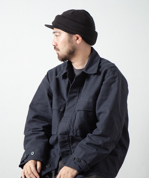 RACAL（ラカル）の「Soft Knit Balaclava Cap / ソフトニット 2way バラクラバ キャップ（ニットキャップ/ビーニー・メンズ・オリーブ/ブラック/カーキ・FREE）」の18枚目の写真