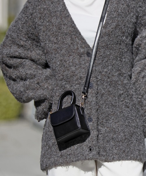 Bonjour Sagan（ボンジュールサガン）の「スクエアミニ2WAYバッグ（ショルダーバッグ・レディース・アイボリー/ブラック/ブラウン・FREE）」の10枚目の写真