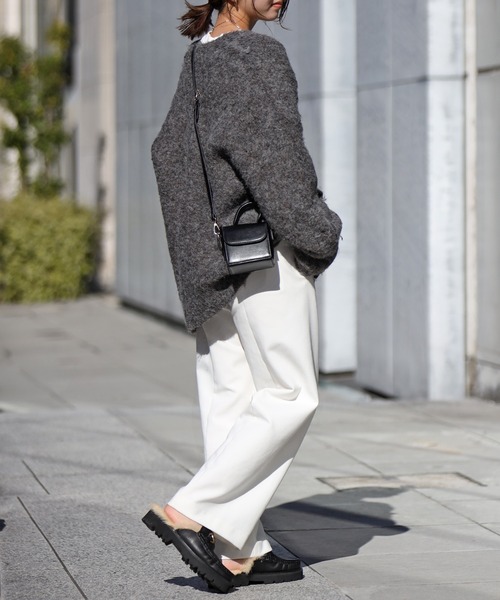 Bonjour Sagan（ボンジュールサガン）の「スクエアミニ2WAYバッグ（ショルダーバッグ・レディース・アイボリー/ブラック/ブラウン・FREE）」の14枚目の写真