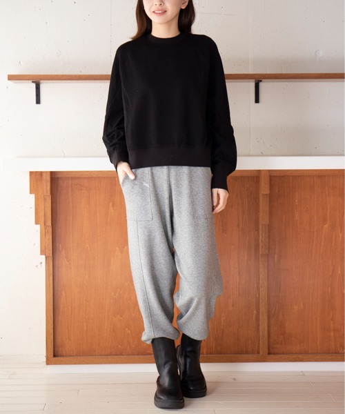 MAISON BREEZE(メゾンブリーズ)の「【MAISON BREEZE】センターラインニットスウェットパンツ KNF049(スウェットパンツ・レディース・グレー/ブラック/ベージュ・FREE)」の10枚目の写真
