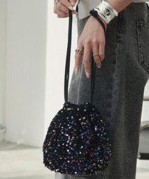 Aunt Marie's | スパンコール巾着BAG(ハンドバッグ)