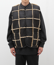 【CAWLEY / コーリー】シープスキン リバーシブルボアベスト