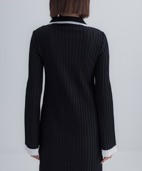 ブロッキンクジップニットワンピース（ワンピース）｜UNITED