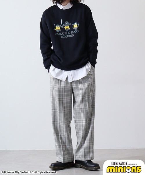 MINIONS（ミニオンズ）の「Minions ミニオンズ/裏起毛 スウェット トレーナー（スウェット・レディース・イエロー系その他/イエロー/レッド/オートミール/ホワイト系その他/ブラック系その他/ネイビー/ブラック・LL/M/L）」の9枚目の写真