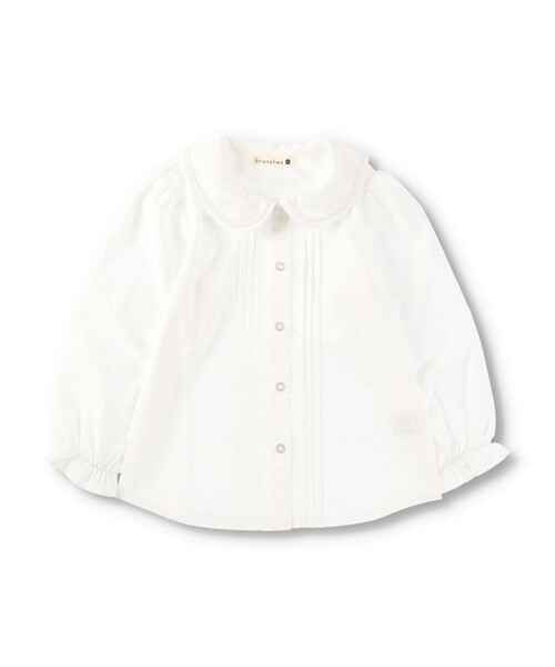 BRANSHES（ブランシェス）の「【フォーマル】ポプリンブラウス（シャツ/ブラウス・キッズ・オフホワイト・130/110/120）」の10枚目の写真