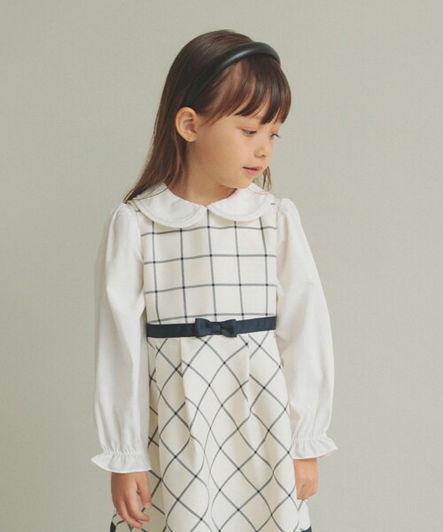 BRANSHES（ブランシェス）の「【フォーマル】ポプリンブラウス（シャツ/ブラウス・キッズ・オフホワイト・130/110/120）」の3枚目の写真