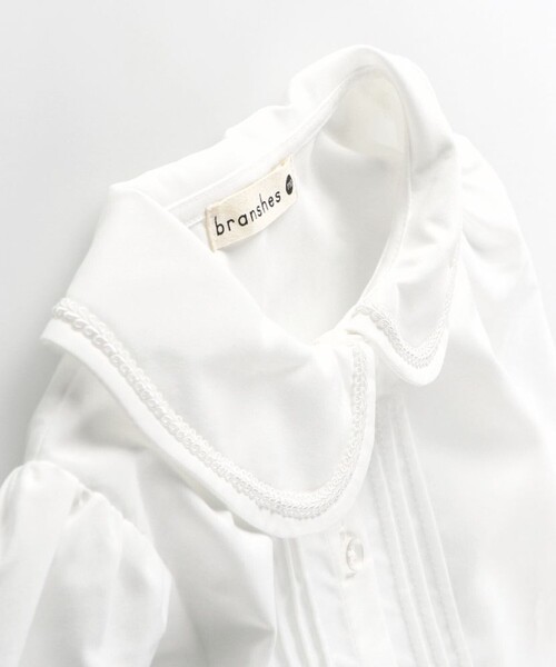 BRANSHES（ブランシェス）の「【フォーマル】ポプリンブラウス（シャツ/ブラウス・キッズ・オフホワイト・130/110/120）」の5枚目の写真
