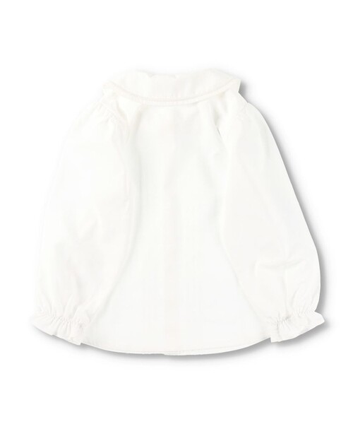 BRANSHES（ブランシェス）の「【フォーマル】ポプリンブラウス（シャツ/ブラウス・キッズ・オフホワイト・130/110/120）」の4枚目の写真