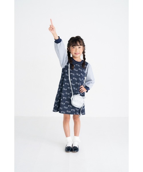 セール】ninoロゴジャガードワンピース（ワンピース）｜nino（ニノ