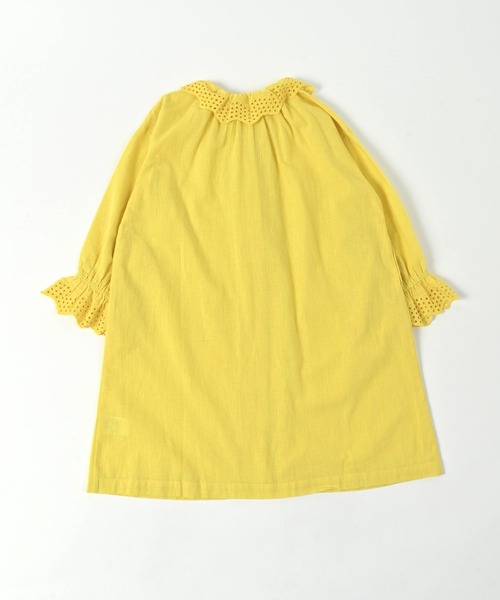 A BOND(アボンド)の「コットンリネンフリルワンピース(100~150cm)(ワンピース・キッズ・ライトグレー/イエロー・100/110/120/130/140/150)」の17枚目の写真