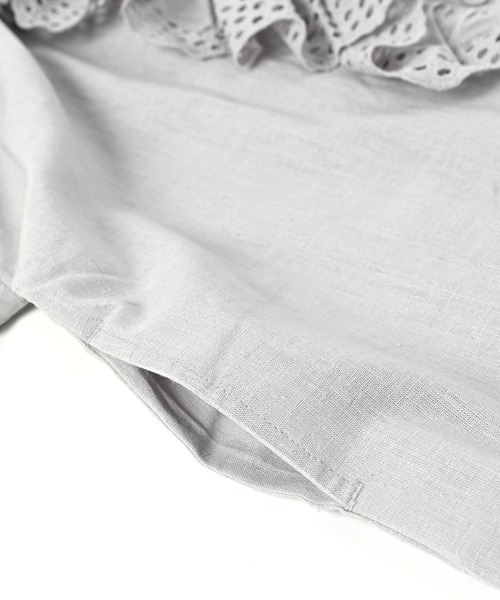 A BOND(アボンド)の「コットンリネンフリルワンピース(100~150cm)(ワンピース・キッズ・ライトグレー/イエロー・100/110/120/130/140/150)」の19枚目の写真