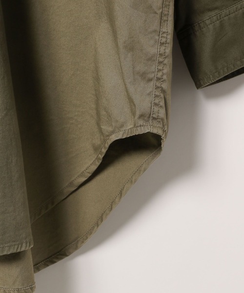 BAYFLOW（ベイフロー）の「【選べる着丈】コットンツイルBIGシャツ（シャツ/ブラウス・レディース・ベージュ/カーキ/アイボリー・SMALL/MEDIUM/X-SMALL）」の15枚目の写真