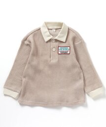 apres les cours | 先染めワッフルポロシャツ(ポロシャツ)