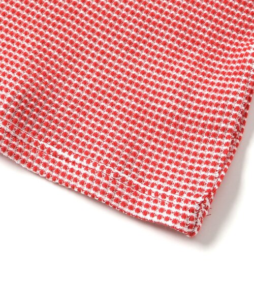 apres les cours（アプレレクール）の「先染めワッフルポロシャツ（ポロシャツ・キッズ・レッド/アイボリー・120/80/100/110/130/90）」の12枚目の写真