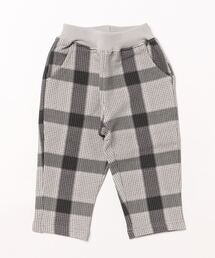 無地・総柄ミニ裏毛長パンツ