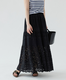 IENA | 《WEB限定/追加3》コットンレースティアードスカート(スカート)