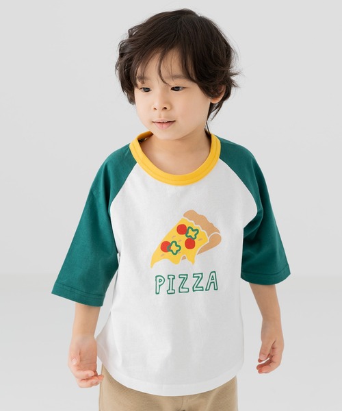 chil2（チルツー）の「綿100％ プリント ラグラン半袖Tシャツ（Tシャツ/カットソー・キッズ・F/E/D/C/J/H/A/I/G/B・80ｃｍ/110cm/100cm/90cm/140cm/130cm/120cm）」の8枚目の写真